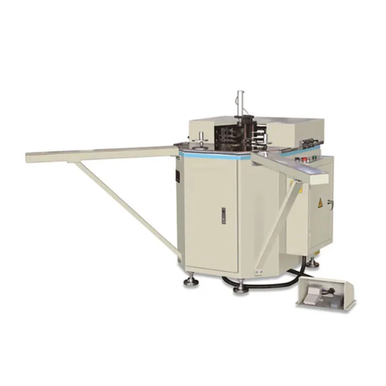 machine de combinaison en aluminium de coin de porte de fenêtre de deux têtes de 100mm*3500mm