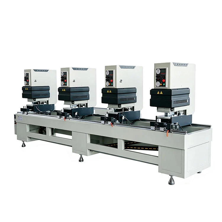 Machines de soudure sans couture de profil coloré de Windows d'UPVC de PVC avec 4 têtes