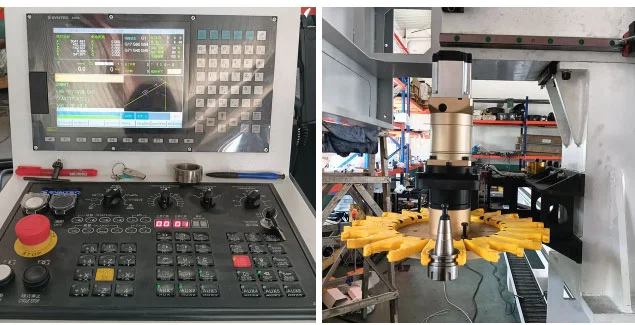 Centre d'usinage à portique 5 axes à grande vitesse pour la fabrication de murs-rideaux