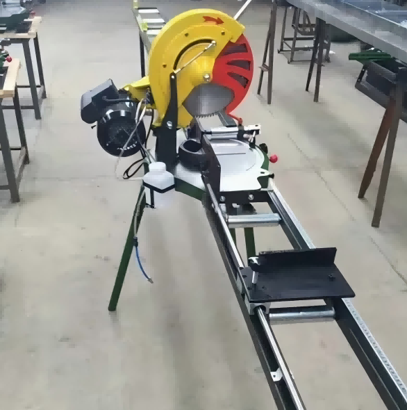 Scie à découper manuelle en aluminium de précision à une tête