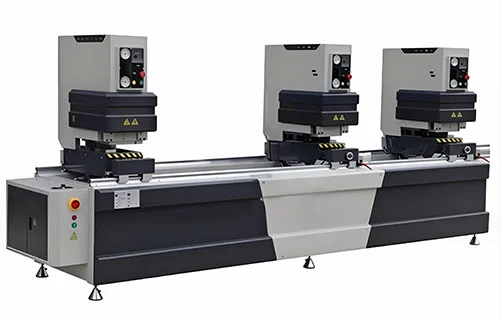 Machine à souder sans soudure à trois têtes pour portes et fenêtres en PVC